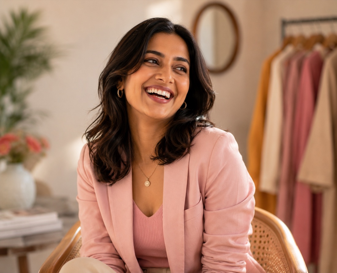 Meera Krishnan wearing her personal edit